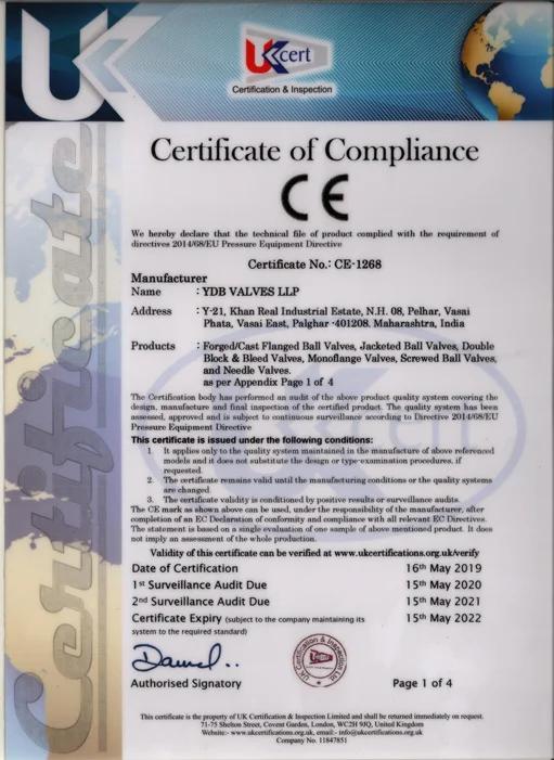 Certificate of Compliance