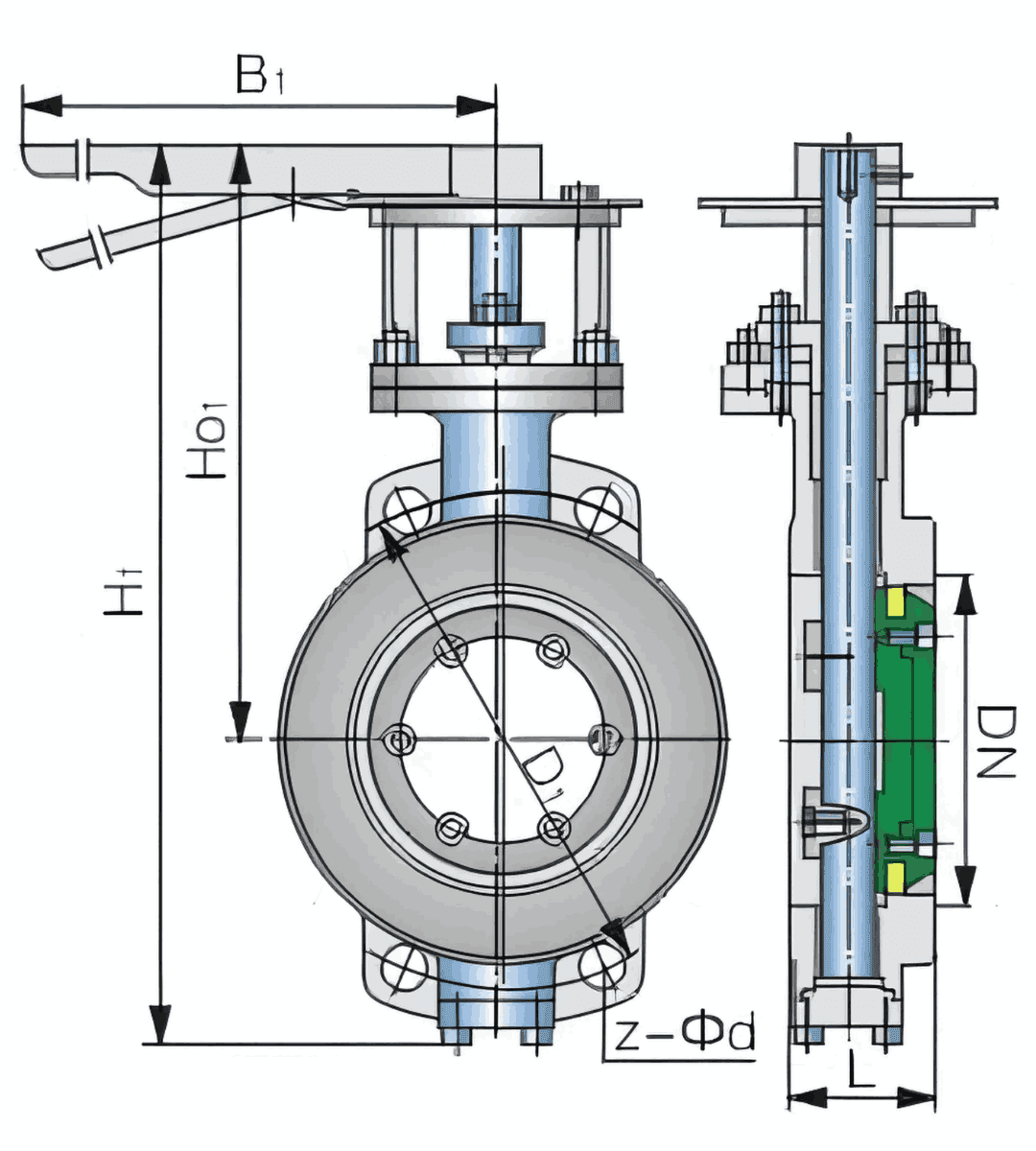 butterfly valve graph