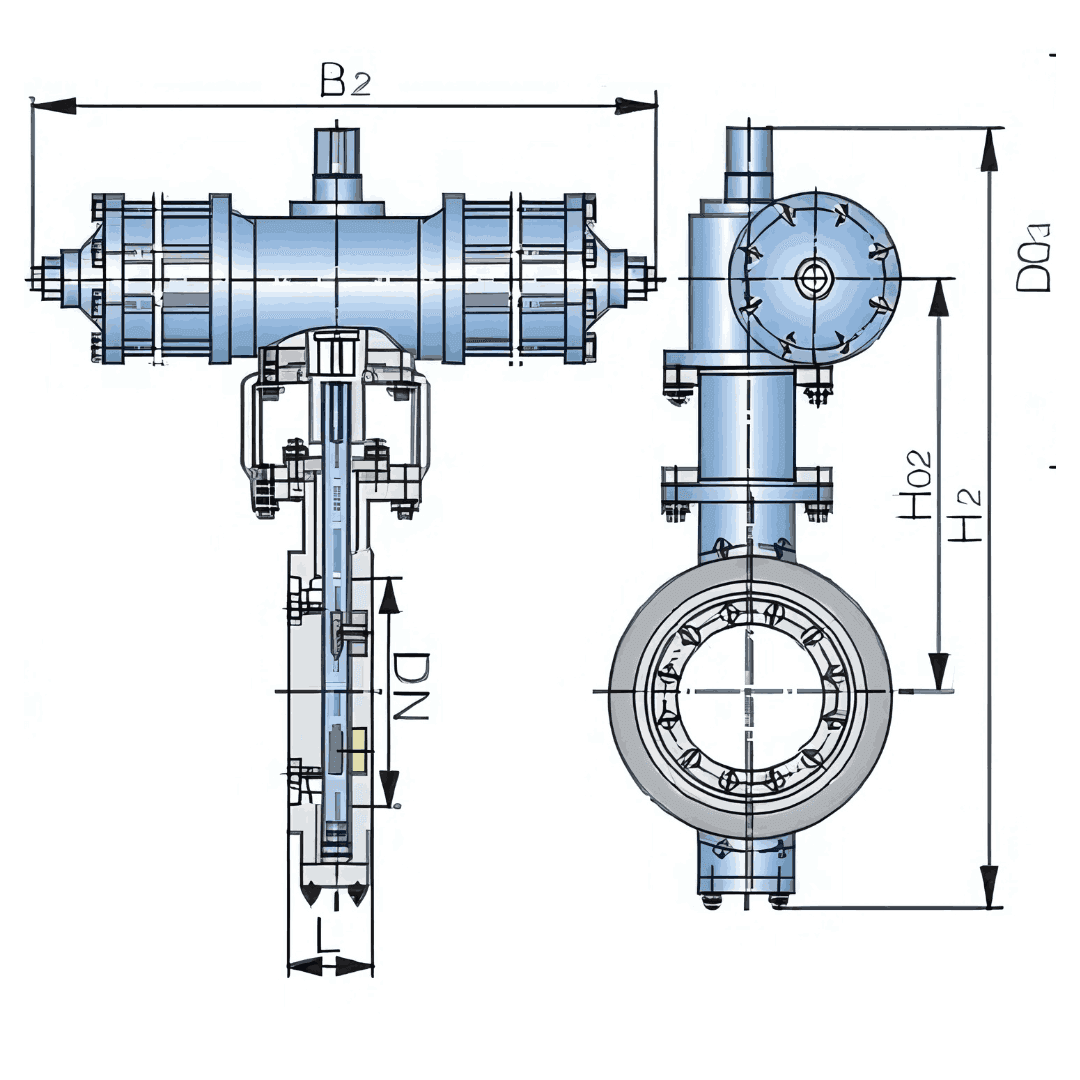 butterfly valve graph