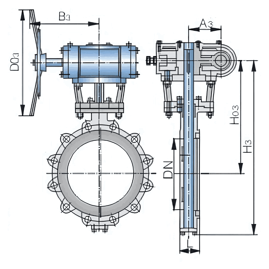 butterfly valve graph