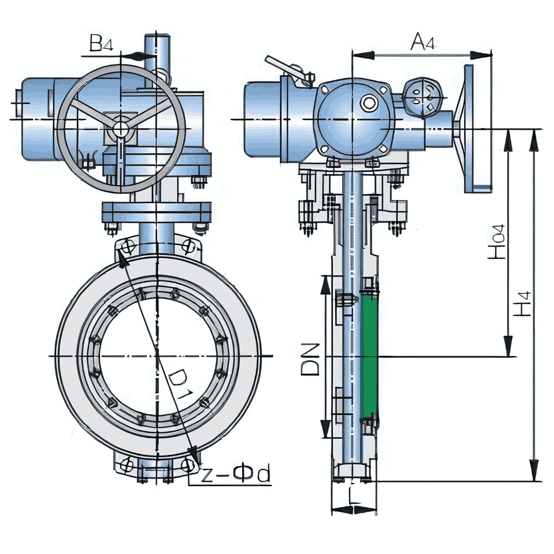 butterfly valve graph