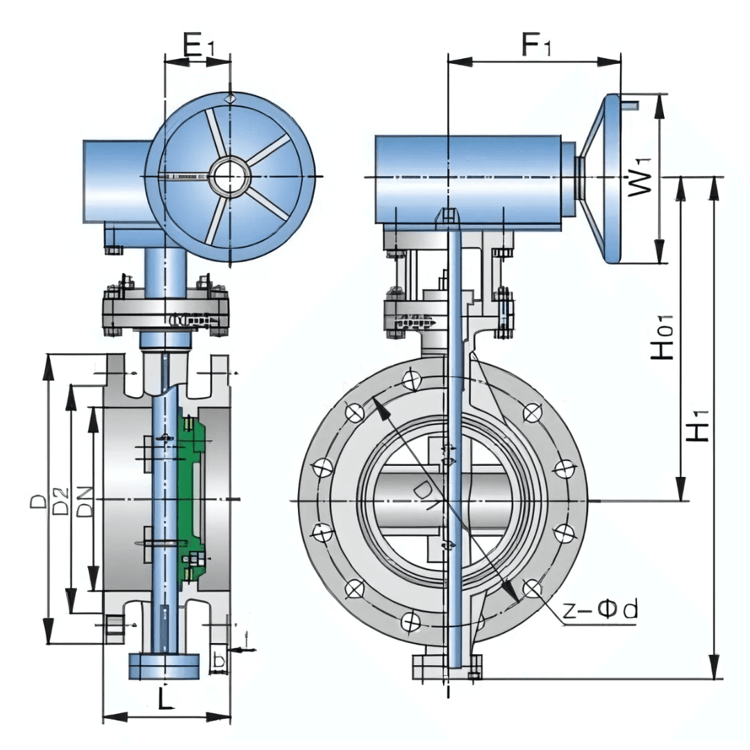 butterfly valve graph