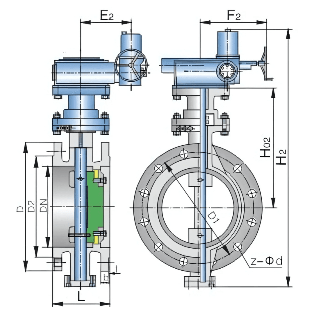 butterfly valve graph