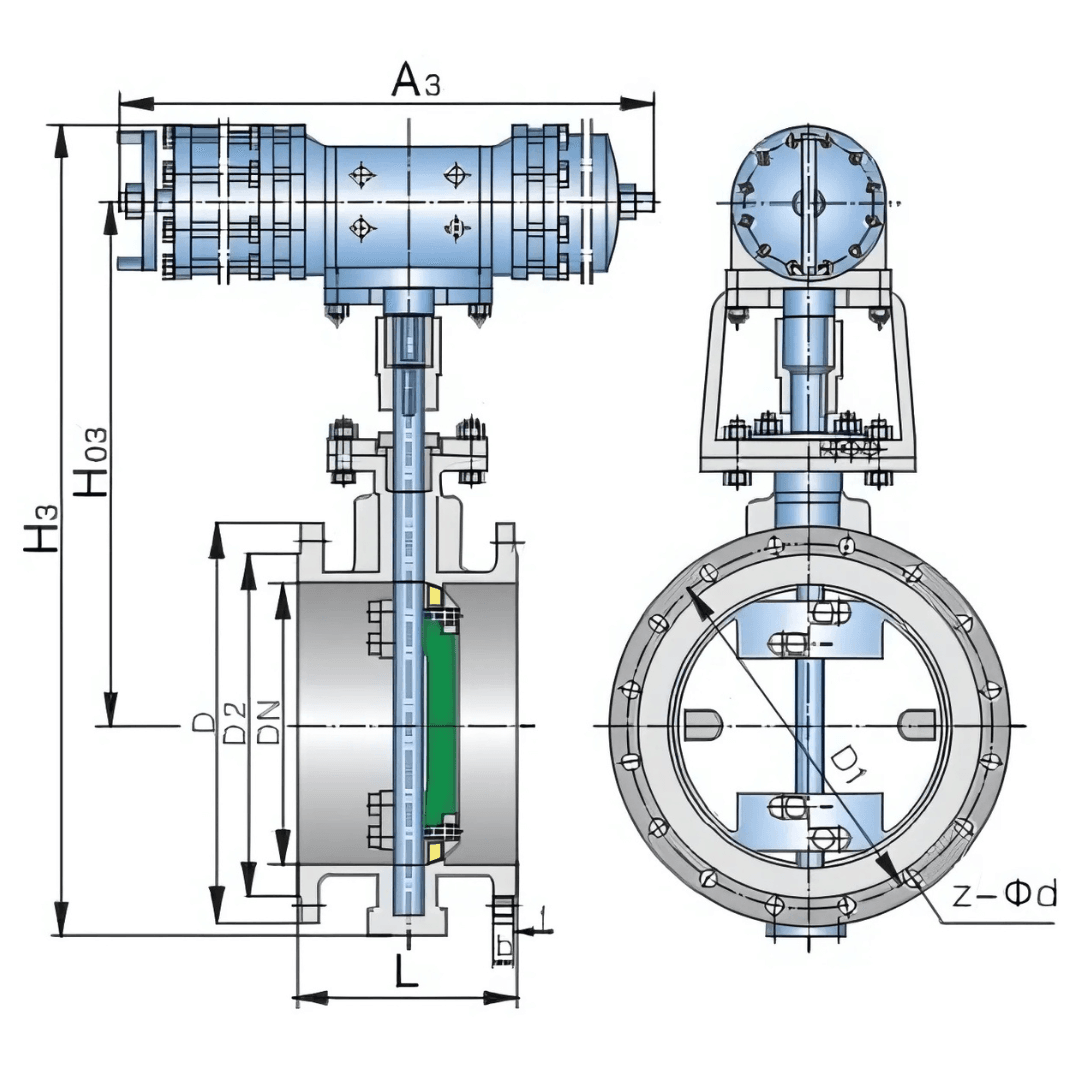 butterfly valve graph