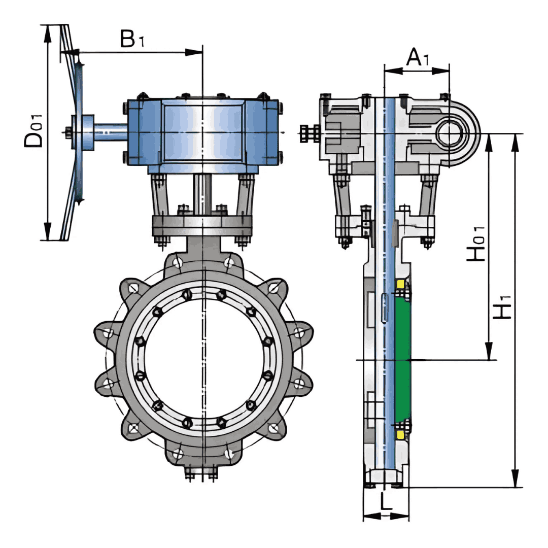 butterfly valve graph