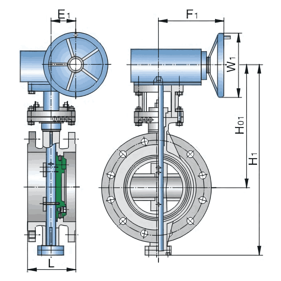 butterfly valve graph