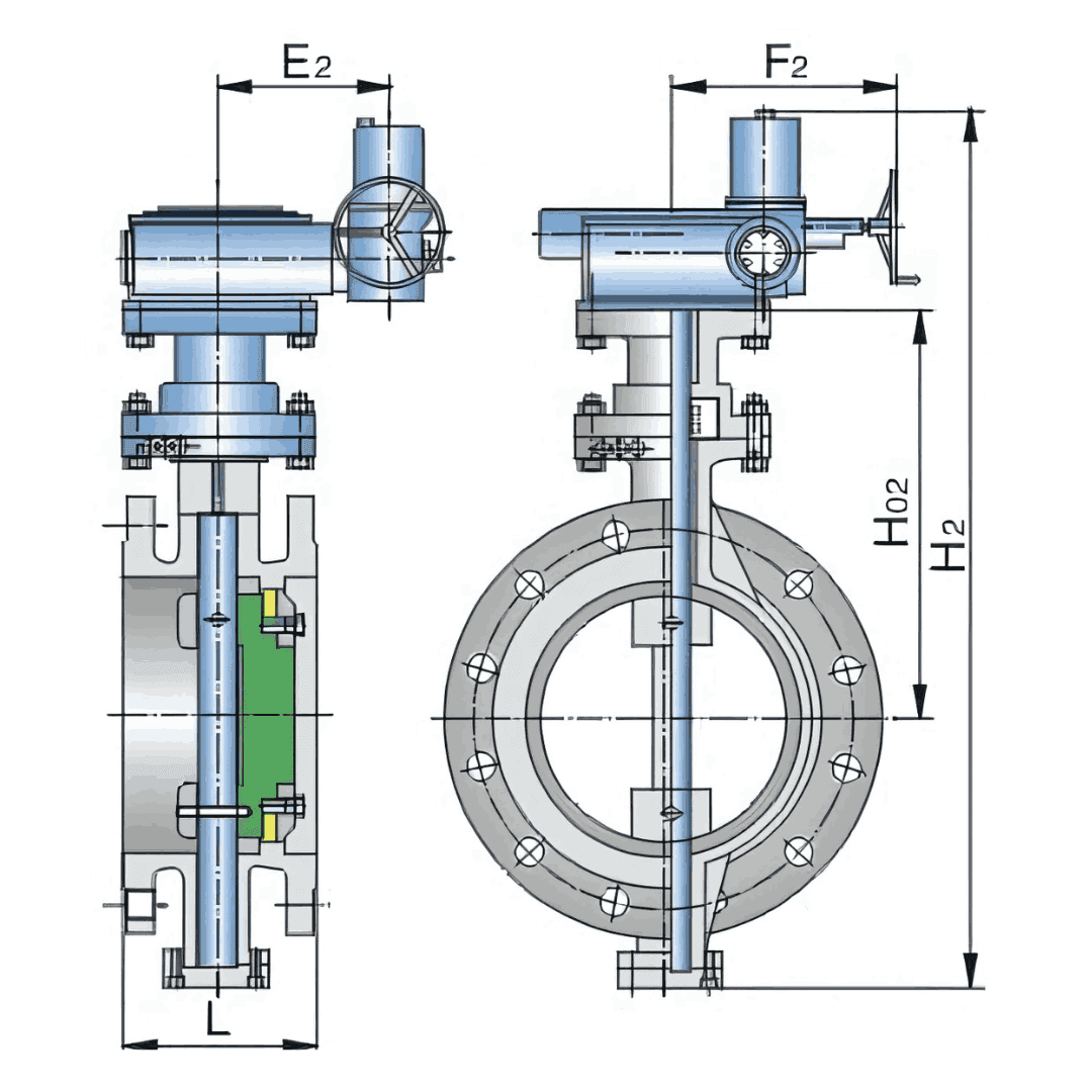 butterfly valve graph