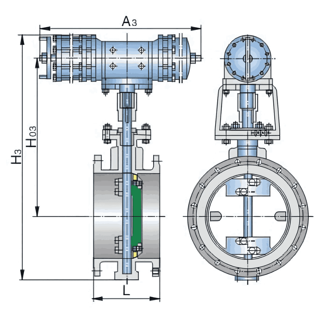 butterfly valve graph