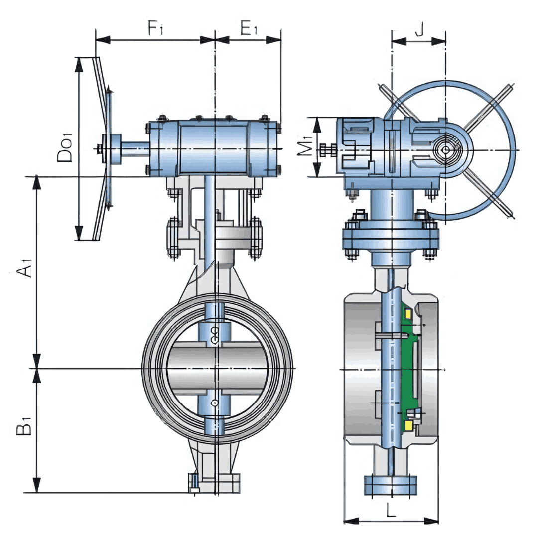 butterfly valve graph