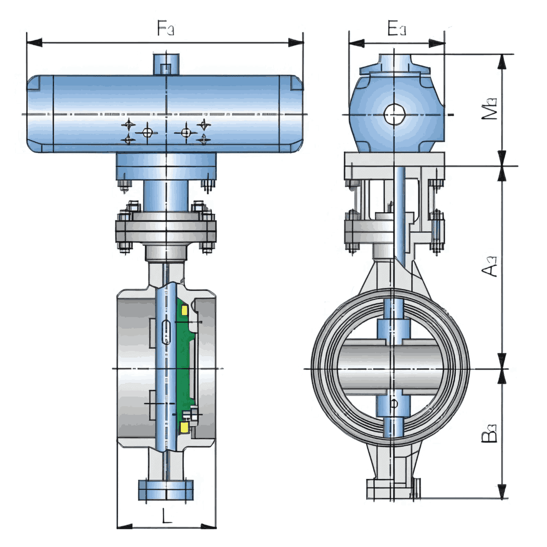 butterfly valve graph