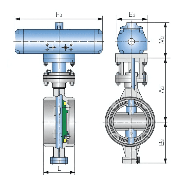 butterfly valve graph